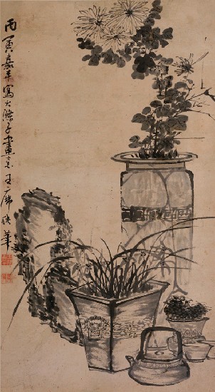 藏品:蘭菊圖的(1)張圖片