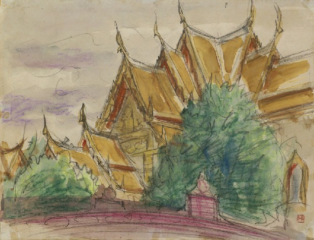 泰國大理寺的焦點圖