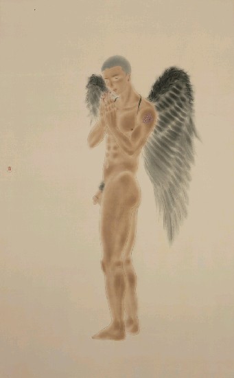 Angel Wang Porn - Wang Yi-ran - The Monk with Black Wings - NTMoFA Collection