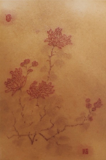 紋人畫--菊的焦點圖