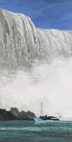尼加拉瀑布的焦點圖