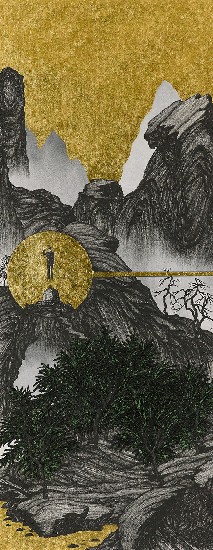 藏品:腦殘遊記- 臨趙伯駒「江山秋色圖」的(6)張圖片