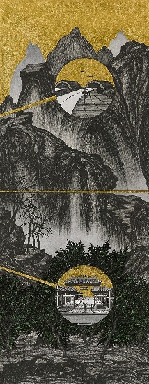 藏品:腦殘遊記- 臨趙伯駒「江山秋色圖」的(11)張圖片