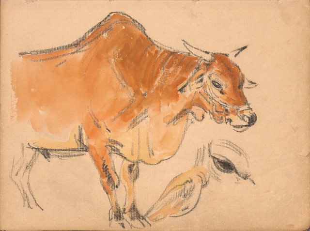 藏品:牛、植物、人物、動物、風景等寫生集009的(19)張圖片