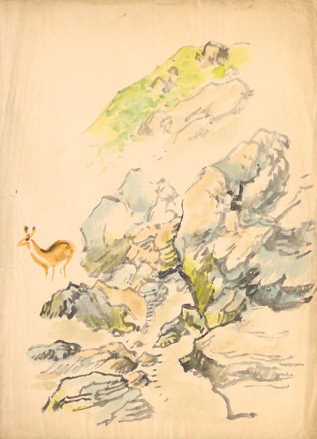 藏品:山及鹿的(1)張圖片