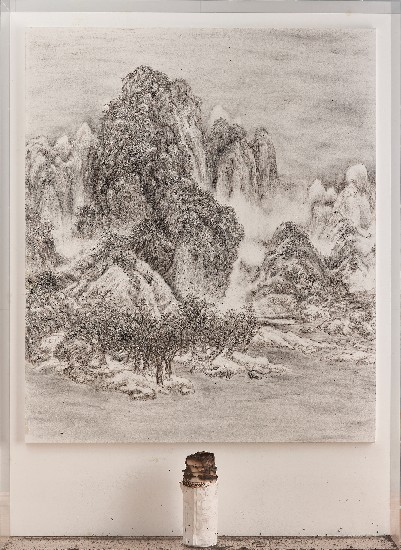 火墨．范寬《雪景寒林圖》的焦點圖