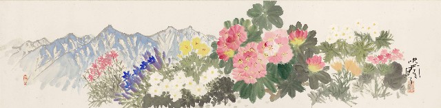 台灣高山花卉圖的焦點圖