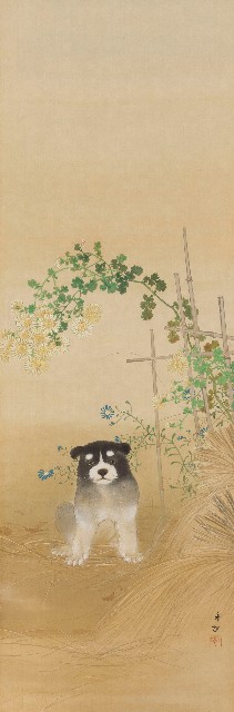 藏品:Three Dogs in an Autumn Garden的(2)張圖片