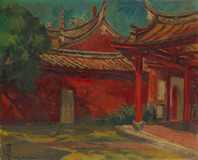 台南孔子廟明倫堂的焦點圖