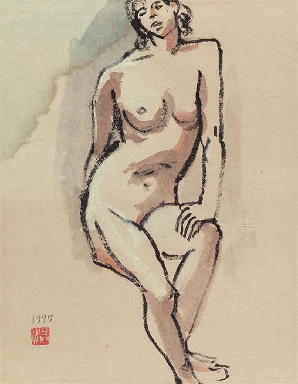 人體（2）(裸女)的焦點圖