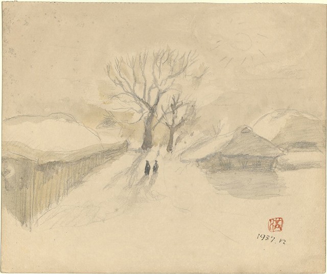 藏品:日本雪景的(1)張圖片