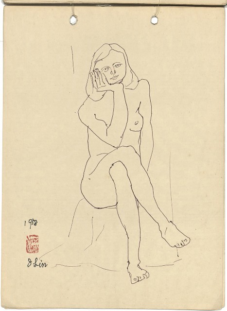 藏品:藝專教室裸女、學生速寫(冊05)的(42)張圖片